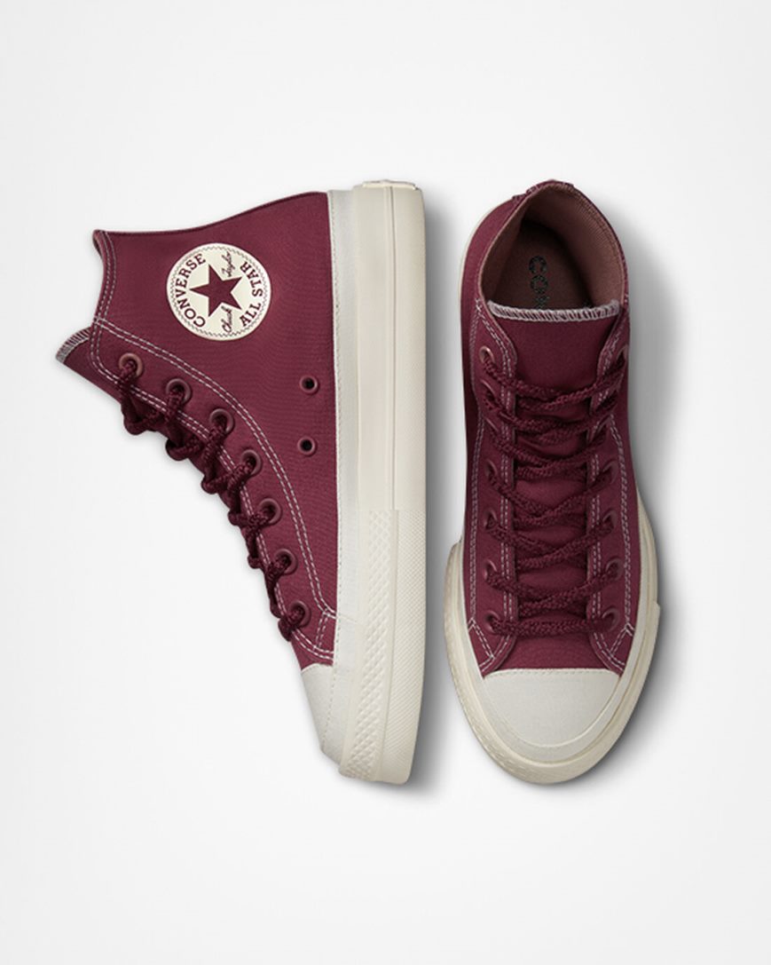 Zapatos Plataforma Converse Chuck Taylor All Star Lift Tonal Canvas Altas Mujer Rosas | PE 4W28L5